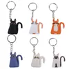Llavero de Gato de PVC Dibujos Animados Decoración de Mochila Escolar Amazon Aliexpress Gato Pequeño Transfronterizo