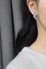 Pendientes con borlas y forma de perla, estilo coreano, diseño elegante, pendientes de circonita con microincrustaciones de alta calidad para mujer
