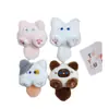 Muñeco de Peluche Gatito Lindo de Dibujos Animados que Chilla Colgante Broche de Gato DIY Accesorios para el Cabello Accesorios para Ropa
