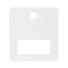 5* 5.5cm Tarjetas para Pinzas de Cabello Blancas Horizontales Sin Estampar Plástico PVC Blanco Lechoso Papel Tarjeta de Empaque para Pinzas de Cabello Grandes