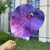 Flor de Antúrio Eva Impressa em 3D Extra Grande, Planta Verde Artificial, Decoração de Casamento e Casa, Plantas Verdes Falsas para Atacado