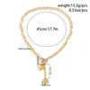 Collar de Corazón Metálico Dulce y Fresco Hip-Hop Transfronterizo Europeo y Americano para Mujer, Cadena para Clavícula con Colgante de Candado de Diamante