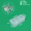 Caja de Almacenamiento de Plástico Transparente Desmontable de 6 Compartimentos para Equipo de Pesca, Accesorios, Herramientas de Ferretería, Cuentas para Manualidades y Caja de Empaque y Organización de Piezas