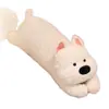 Juguete de Peluche Schnauzer Cachorro West Highland Muñeco Almohada Larga Muñeco para Dormir Cojín para Asiento de Ventana Grande Juguete de Peluche
