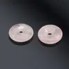 Piedra Natural Ágata Cristal Separador Hebilla de Paz Colgante Pulsera Collar DIY Accesorios Joyería Donut Accesorios