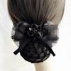 Flor de Cabeza Profesional Estilo Japonés y Coreano Accesorios Simples para el Cabello Red para el Cabello de Enfermera Azafata Trabajo Bancario Bolsillo para el Cabello Tocado Pasador Hembra