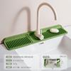 Almohadilla de Drenaje de Silicona con Botón Transfronterizo para Grifo, Almohadilla de Almacenamiento para Fregadero de Cocina, Almohadilla Impermeable Antideslizante para Lavabo, Venta al por Mayor