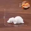 Figuritas de animales en miniatura con luces que cambian de color, perfectas para crear un paisaje caprichoso, ideales para decoraciones y accesorios de casas de muñecas DIY