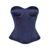 Vestido de novia corsé de satén de copa completa prenda interior invisible ropa interior moldeadora sexy estilo corte europeo y americano en stock
