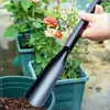 Pala de jardinería, trasplante de flores, deshierbe, cavar tierra, pala de hierro, azada, plantación de flores, cuidado de flores, herramientas para plantas en maceta