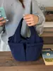 Bolso de Mano Casual Simple para Mujer 2026 Nuevo Bolso Cesta de Nylon de Color Sólido Bolso Cubo Versátil