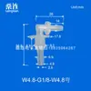 Perforador de pared, perforador de tablero, codo pagoda perforador de tablero, conector de manguera de plástico bidireccional, unión de tubería de agua enchufable