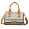 Bolso Cruzado de Hombro Casual con Textura de Gama Alta Nuevo de Moda para Comercio Exterior Simple Portátil de Paja Bolso de Playa para Vacaciones en la Costa