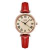 Reloj de mujer Goldie retro rojo de internet esfera pequeña luz reloj de examen para estudiantes impermeable cuarzo correa reloj al por mayor