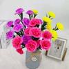 Flores de Clavel de Tallo de Hierba Acuática Multicabezal en Stock al por Mayor para Mesa de Sala de Estar Decoración del Hogar Flores de Seda de Tallo Único Arreglo Floral Artificial