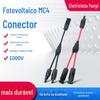 Conector fotovoltaico MC4 em Y de três vias conector à prova d'água para painel solar conector paralelo um para dois Y2