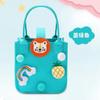 Bolsa de fieltro con estampado de celebridades de Internet, bolsa de fieltro portátil de color rojo con dibujos animados, bolsa de regalo de mano, bolsa de almacenamiento publicitaria, bolsa de mano