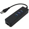 Hub de Tarjeta de Red Gigabit USB 3.0 USB 3.0 a Rj45 + Hub 3.0 Rtl8153E