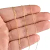 Corrente cruzada de aço inoxidável retangular corrente ultrafina material para pulseira colar acessórios corrente solta joia volume inteiro lote