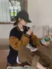 Sudadera de Forro Polar con Uniforme de Béisbol para Mujer, Nuevo Estilo Otoño e Invierno 2025, Chaqueta Holgada Estilo Universitario, Top tipo Cárdigan, Moderno