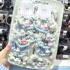 Pacote com 2 Laços de Cabelo Miffy Coelho Azuis Claros de Renda Tendência para Crianças em Idade Escolar