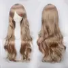 Ventas directas a Europa y América, pelucas de cosplay, pelucas de anime coloridas, comercio exterior, red de botones, fibra de alta temperatura, cabello rizado largo universal de 80 cm