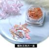 Nueva joyería japonesa de arte de uñas con colores mágicos, conchas pequeñas irregulares naturales, conchas de abulón, mezcladas en 12 colores.