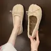 Zapatos para Mujer de Pies Anchos Pies Gorditos 2026 Estilo Coreano Temperamento Modernos Primavera/Otoño Nuevas Llegadas Zapatos sin Cordones Zapatos Peludos Sueltos