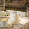 Taza para Latte Art Acero Inoxidable 304 Pico Delgado Jarra para Espumar Leche Taza para Espumar Leche Grado Profesional Máquina de Café Taza Espumadora de Leche Modelo de Calidad