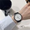 Reloj de estudiante de diseño personalizado para mujer, sencillo y elegante, con cinturón blanco, estilo universitario Mori, puntero de cuarzo, reloj para mujer