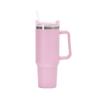 Suministro Directo Transfronterizo Personalizado Taza de Hielo Americana de 40 oz con Interior de Plástico y Exterior de Acero Taza para Coche de Plástico Pulverizado Taza con Asa Portátil para Exteriores