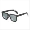 Verde Perdonar Gafas de Sol Divertidas Escultura de Arena Divertida Popular Mosaico de Píxeles Gafas Divertidas Geniales Elegantes Transfronterizo