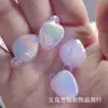 16mm Chapado en oro UV polvo dorado luminoso carambola agujero para colgar cuentas diy hecho a mano colgante de coche joyería accesorios de cuentas material