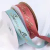 Cinta acanalada con estampado dorado de 2.5 cm con Cesta de Flores, Cinta Decorativa para Caja de Regalo de Botella de Perfume, Cinta de Lazo para Botella de Vino de Regalo, Cinta Colorida, Cinta de Seda