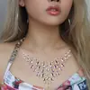 Pegatinas de tatuaje de diamante adhesivas personalizadas para el pecho para fiestas, bailes y actuaciones europeas y americanas, pegatinas decorativas de diamante acrílico para el pecho