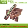 Maceta Pequeña Duradera para Combinación de Suculentas Caja de Flores de Madera Anticorrosiva Caja de Plantación Rectangular Rayada para Balcón Canaleta Buena Transpirabilidad Exterior