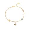 Pulsera de Flor Amor de Abeja para Mujer Estilo Mori Fresco y Dulce Diseño Temperamento de Alta Gama Pulsera Simple de Flor de Margarita