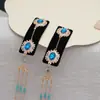 Novo Grampo de Cabelo Retro Estilo Chinês com Franja, Presilha Lateral Longa, Estilo Étnico, Acessório de Cabelo Lateral de Alta Qualidade para Cheongsam e Hanfu