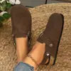 Primavera 2026 Nuevas Elegantes Birkenstock Zuecos con Puntera Zapatillas Medias Suela Gruesa Retro Casual Ropa Exterior Correa Trasera Zapatos Perezosos Mujer