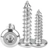 Tornillos Autorroscantes de Cabeza Plana Hexagonal Biselada en Stock M2~M10, Resistentes a la Corrosión y al Óxido, Específicamente para Instalación en Placa Delgada