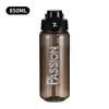 Botella de Agua Deportiva 850ml PC+PP, Tapa abatible de un solo clic, Asa plegable para llevar
