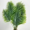 Folha de bananeira colada simulada folha solta de kwai folha de palmeira anchova folha de ferro parede de casamento arranjo de flores de folha falsa
