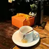 Estilo Pastoral Sentido Avanzado Cerámica Taza de Café Platillo Traje Estilo Sentido Avanzado Taza de Té de la Tarde Taza de Agua para el Hogar Base