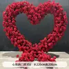 Arco con Forma de Corazón Estilo Transfronterizo Decoración Floral de Hierro Escenario Accesorios de Boda Arreglo de Boda al Aire Libre Soporte de Flores para Fondo