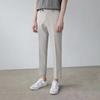 Calças de verão na altura do tornozelo Calças justas masculinas Calças de perna pequena Calças da moda estilo coreano Calças casuais com sensação de folga Calças de comprimento nove