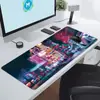 Juego Cyberpunk Tecnología Futurista Alfombrilla de Ratón Súper Grande Tecnología de Gaming E-Sports Alfombrilla de Oficina Extra Grande Borde Antideslizante con Bloqueo
