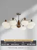 Lustre de tenda de circo designer, lustre de arte com listras e bolinhas em tecido vintage desgastado para quarto e sala de jantar, ferro