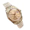 Reloj Datejust con Correa de Acero Inoxidable 904L, Calendario, Movimiento Mecánico Automático, Resistente al Agua, Luminoso, Reloj de Pulsera para Hombre, Negro Hielo Azucarado