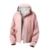 Chaqueta softshell ligera, unisex, con capucha, cuello alto, cortavientos e impermeable para exteriores, abrigo de alpinismo dopamina, estilo de montaña