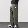Venta al por mayor transfronterizaPantalones casuales de trabajo minimalistas estilo japonés para hombre, pantalones largos holgados rectos de ajuste limpio, de moda para verano